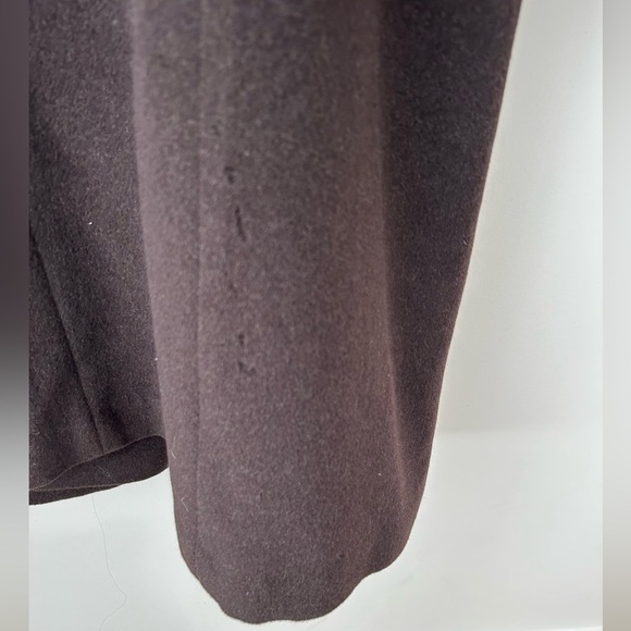 K.T Kyoko Katase Angola wool brown minimalist structured coat - Picture 11 of 15